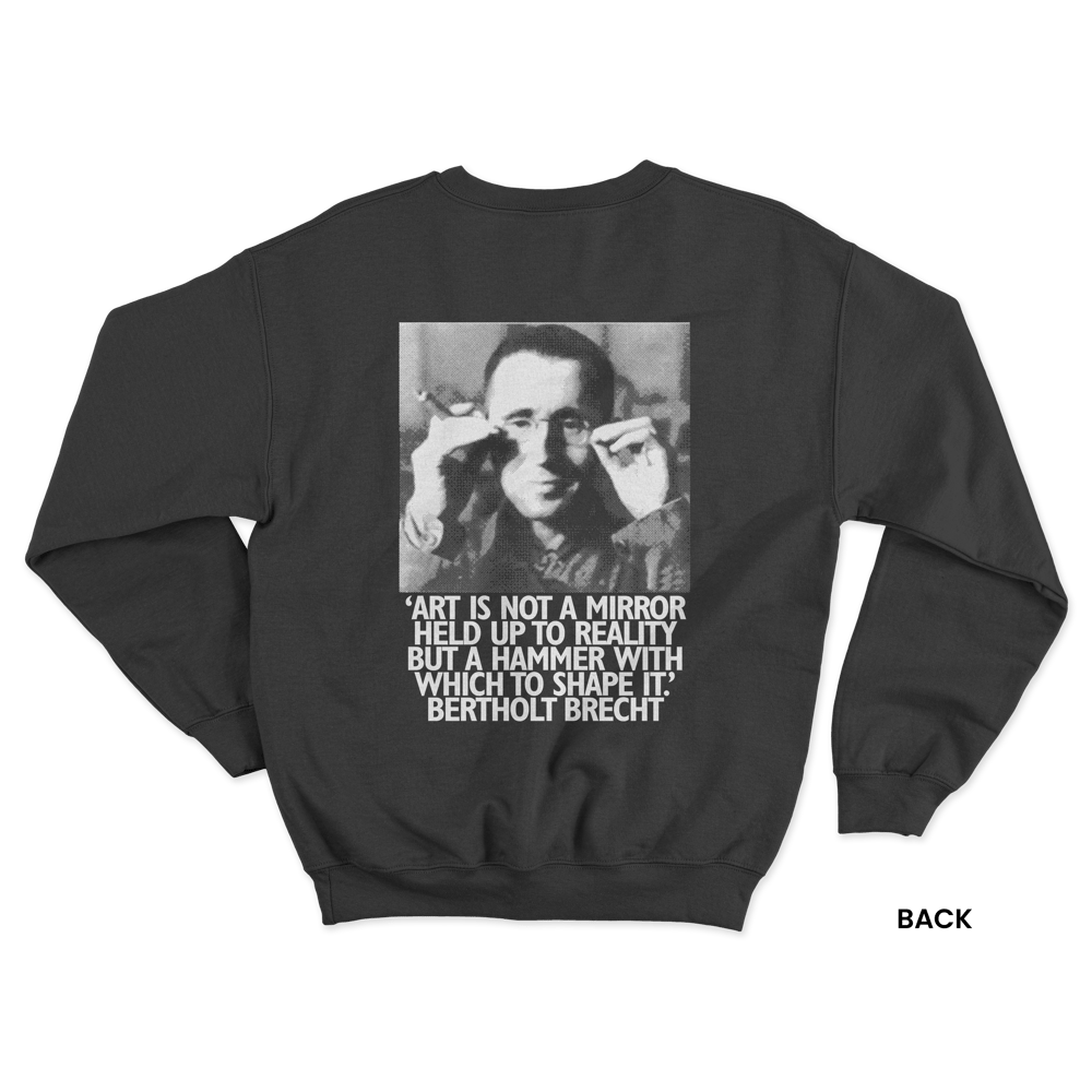 BRECHT SWEATSHIRT, BLACK/WHITE