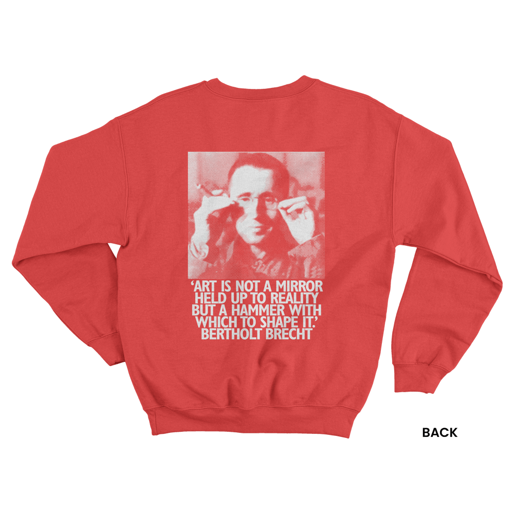 BRECHT SWEATSHIRT, RED/WHITE