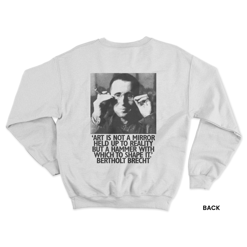 BRECHT SWEATSHIRT, WHITE/BLACK