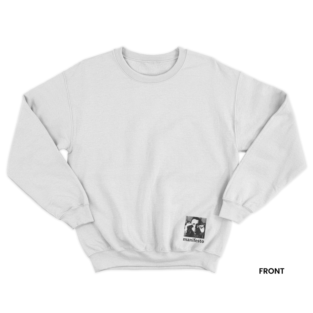 BRECHT SWEATSHIRT, WHITE/BLACK