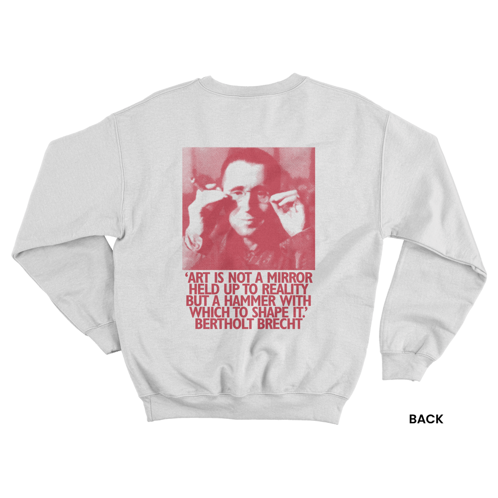 BRECHT SWEATSHIRT, WHITE/RED