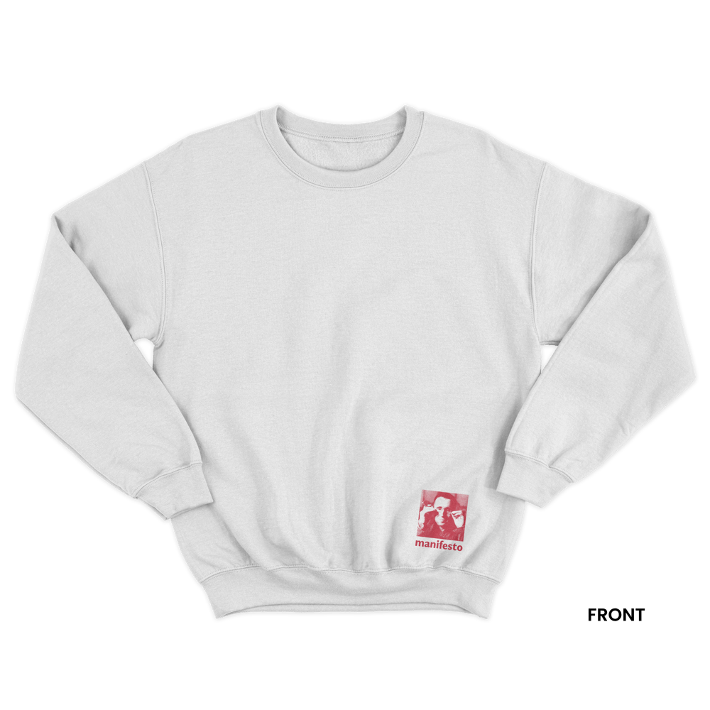 BRECHT SWEATSHIRT, WHITE/RED