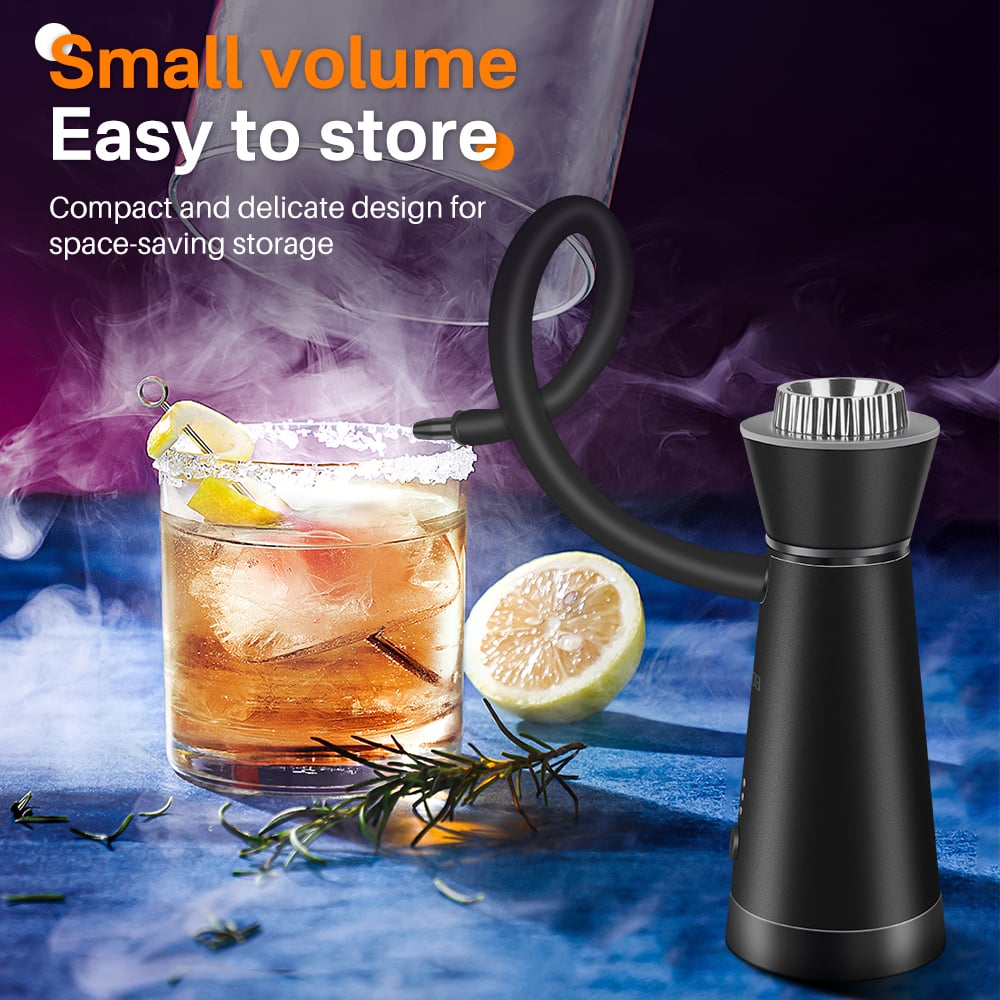 BORUIT SK301B Smoker Infuser Portable Molecular Cuisine Smoking Gun Added Flavor for Meat BBQ