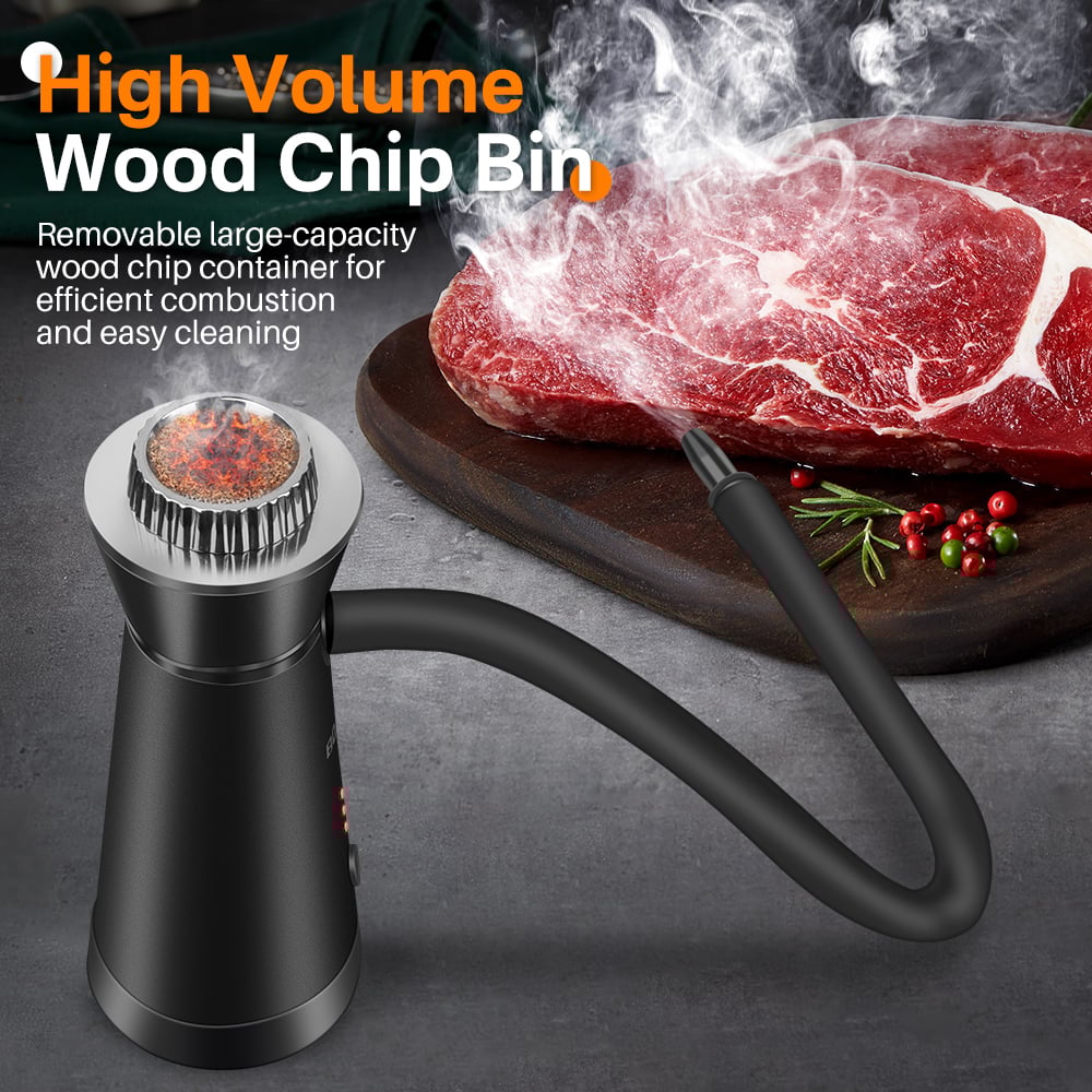 BORUIT SK301B Smoker Infuser Portable Molecular Cuisine Smoking Gun Added Flavor for Meat BBQ