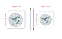 Image 2 of Floral Whale Greeting Card