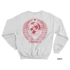 SOVIET COAT OF ARMS SWEATSHIRT, WHITE/RED