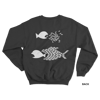 BITE BACK SWEATSHIRT, BLACK/WHITE