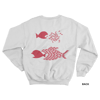 BITE BACK SWEATSHIRT, WHITE/RED