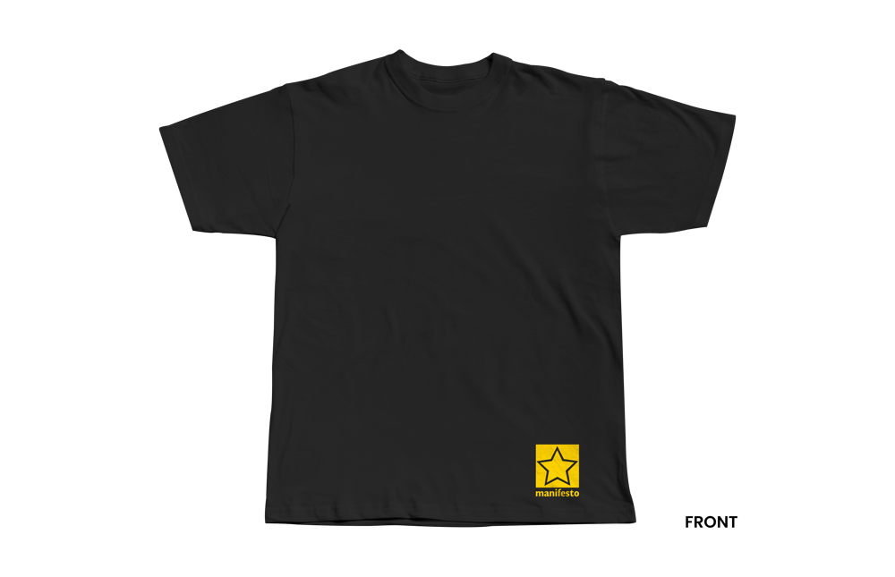 SOVIET COAT OF ARMS T-SHIRT, BLACK/YELLOW