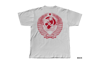 SOVIET COAT OF ARMS T-SHIRT, WHITE/RED