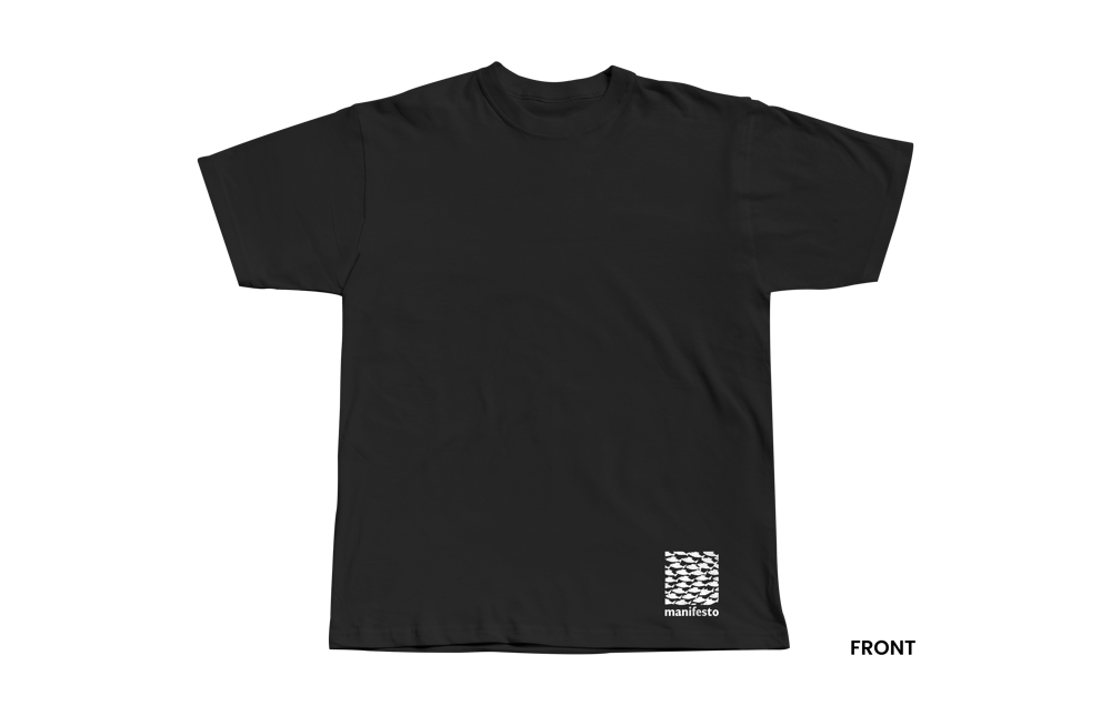 BITE BACK T-SHIRT, BLACK/WHITE