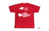 BITE BACK T-SHIRT, RED/WHITE