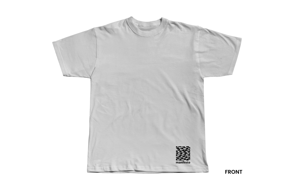 BITE BACK T-SHIRT, WHITE/BLACK