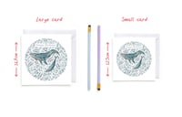 Image 2 of floral whale birthday card