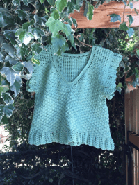 Image 2 of Lace boho crochet blouse/ n7