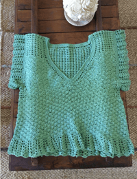 Image 7 of Lace boho crochet blouse/ n7