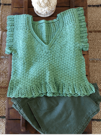 Image 9 of Lace boho crochet blouse/ n7