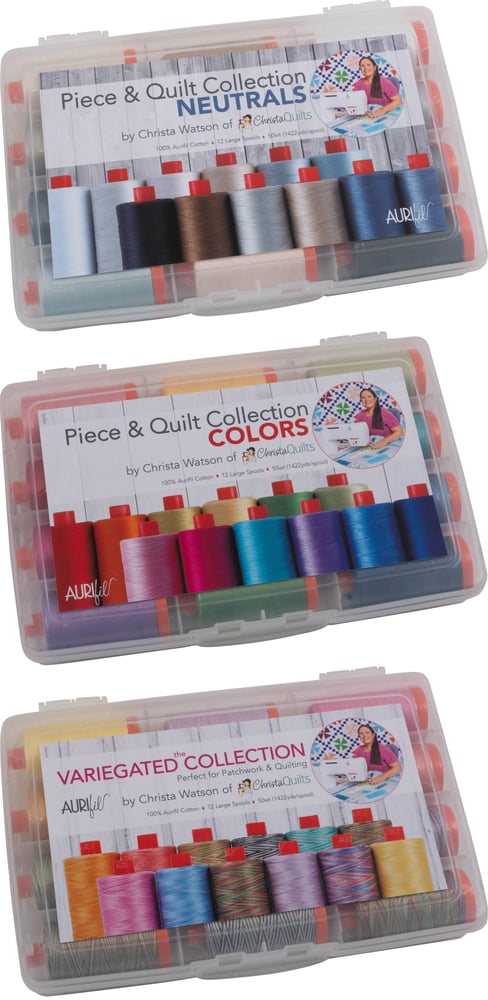 Christa Watson Aurifil Thread Kit: Neutrals, Colors, or Variegated