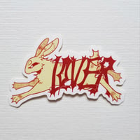 "Lover" Rabbit Sticker