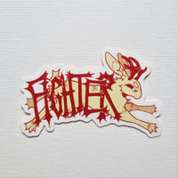 "Fighter" Jackalope Sticker