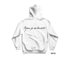 YOURS FOR THE REVOLUTION HOODIE, WHITE/BLACK