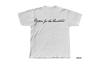 YOURS FOR THE REVOLUTION T-SHIRT, WHITE/BLACK
