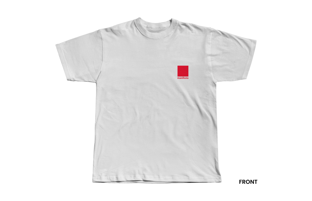 YOURS FOR THE REVOLUTION T-SHIRT, WHITE/RED