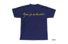 YOURS FOR THE REVOLUTION T-SHIRT, NAVY/YELLOW
