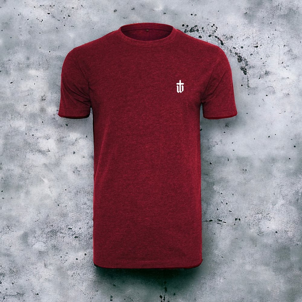 Image of BURGUNDY CLASSIC SLIM FIT TEE