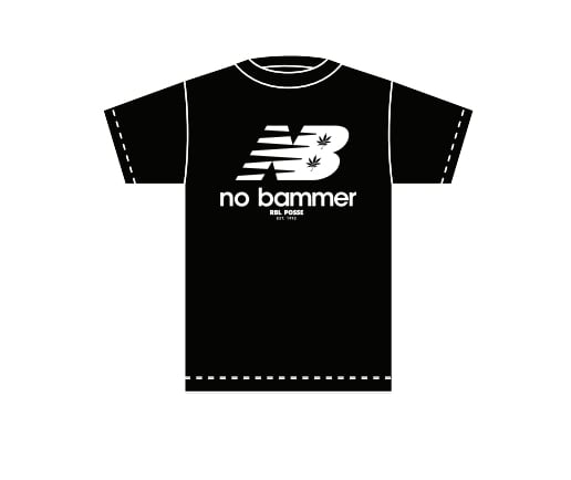 Image of NB "No Bammer" Tee (Blk/Wht Logo)