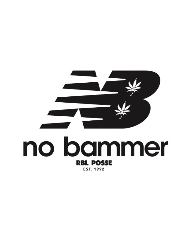 Image of NB "No Bammer" Tee (Blk/Wht Logo)