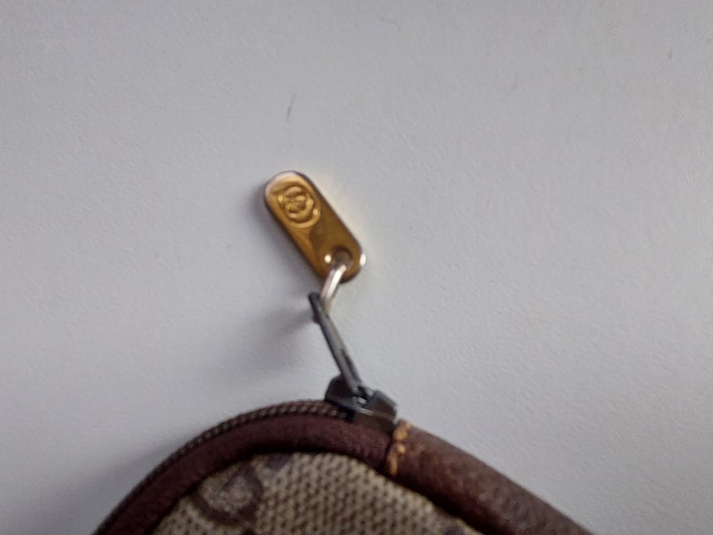 Image of Vintage Gucci brown  GG monogram pouch