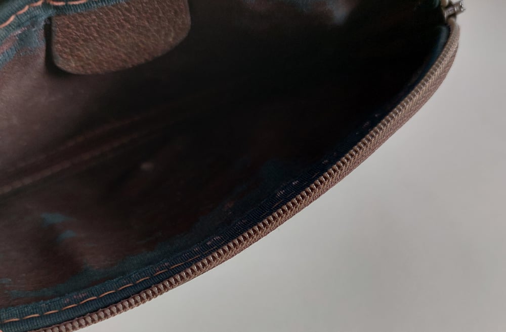 Image of Vintage Gucci brown  GG monogram pouch