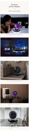 Levitating Lamp Magnetic Globe LED Earth Rotating Globe Novelty Galactic starry sky