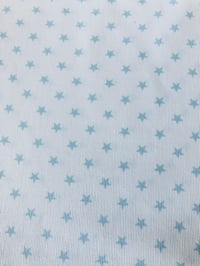 Image 1 of Piqué de Canutillo - Estrellas S - Blanco/Azul - 10€/m