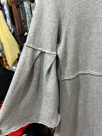 Image 4 of Gray ruffle sweatshirt top