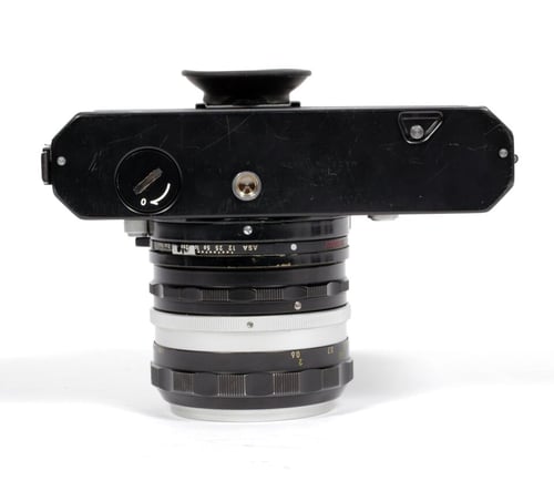 Image of Nikon Black Nikkormat FTN 35mm SLR film camera + NIKKOR-S 50mm F1.4 lens #9343