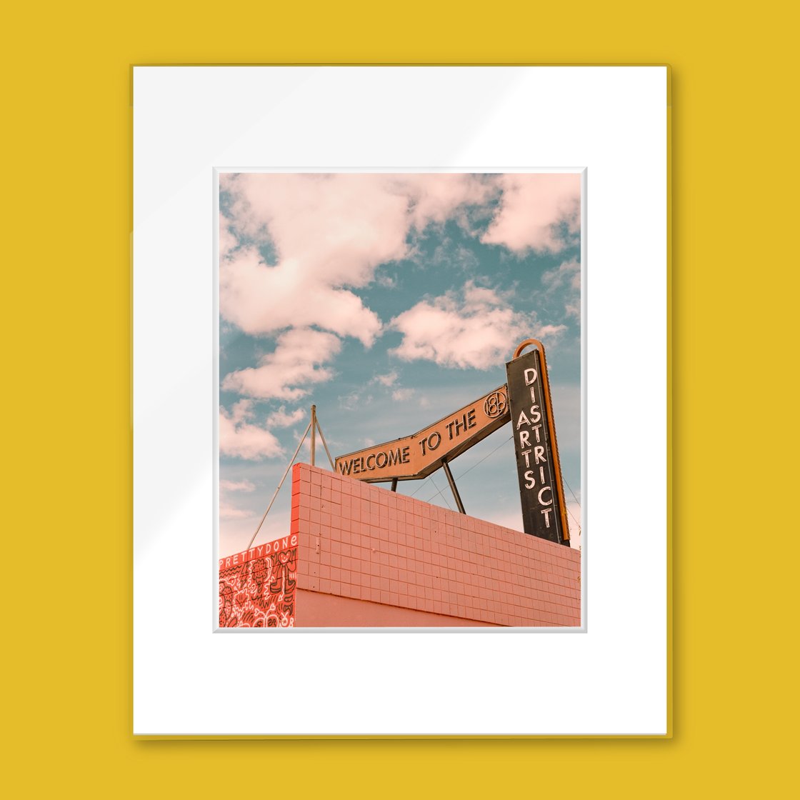 Image of Welcome To Arts District - Ready To Frame 16 x 20