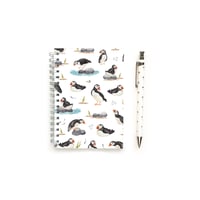 Image 1 of puffins a6 notebook
