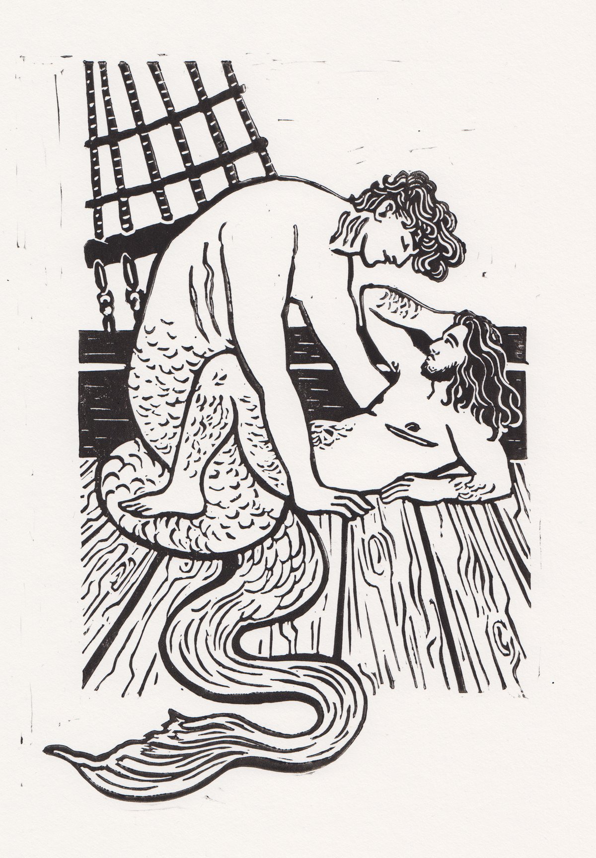 Image of The High Seas - Limited Lino Print