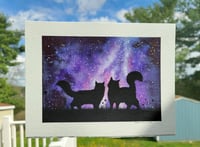 Image 3 of Two Cats and a Purple Sky
