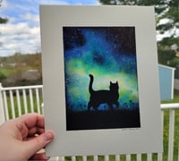 Image 1 of Glowing Sky and Wandering Cat