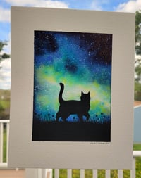 Image 3 of Glowing Sky and Wandering Cat