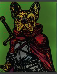 Image 1 of Fear Not Human, I Will Protect You From The Evil Mailman! (Frenchie)
