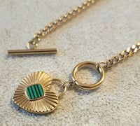 Image 7 of Malachite Heart Necklace