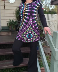 Purple Geo KAT Tunic