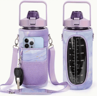 Image 2 of Half Gallon Water Bottle With Sleeve