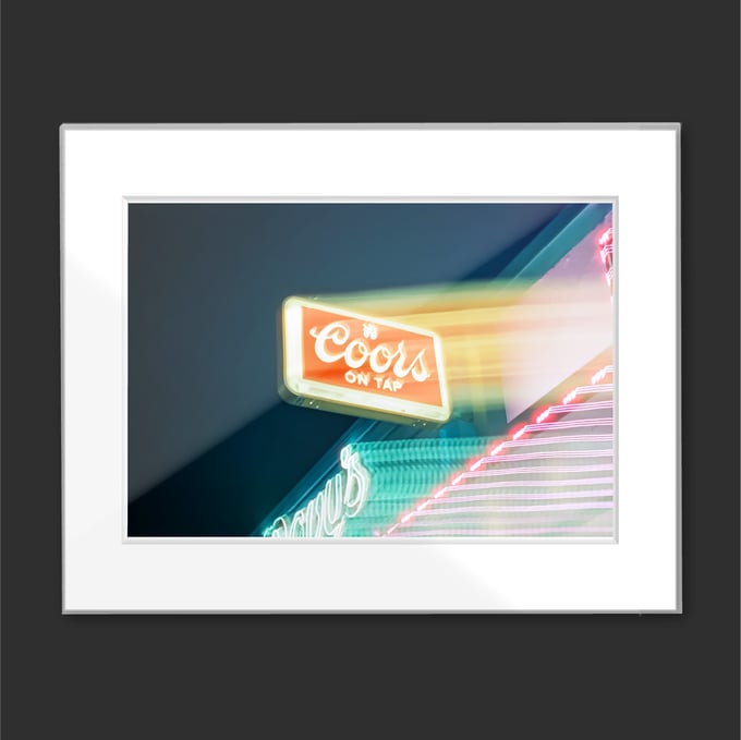 Image of Neon Coors Sign by Nick Strom Ready To Frame 11x14 Print