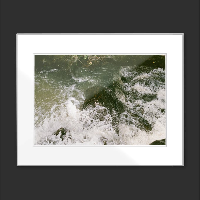 Image of Splashing Falls by Omar Santiago Ready To Frame 11x14 Print