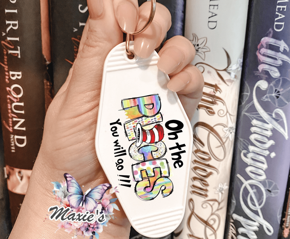 Image of Oh! The Place You Will Go UVDTF Motel Keychain Decal 